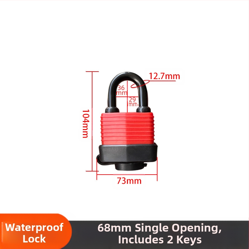 Κλειδαριά με αδιάβροχο περίβλημα – ρυθμιζόμενο μοντέλο; σώμα από σίδηρο, πυρήνας χαλκός; Xi Bao; κατάλληλη για ντουλάπες, πόρτες κοιτών, παράθυρα προστασίας από κλοπή και διαμερίσματα μεταφορών