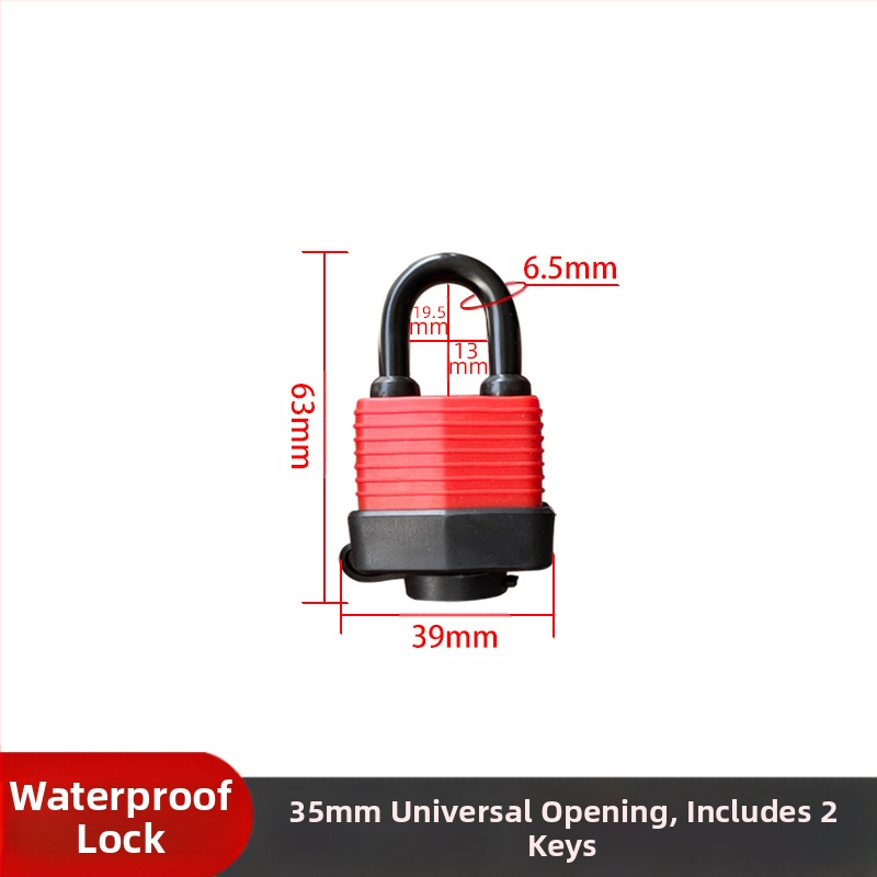 Κλειδαριά με αδιάβροχο περίβλημα – ρυθμιζόμενο μοντέλο; σώμα από σίδηρο, πυρήνας χαλκός; Xi Bao; κατάλληλη για ντουλάπες, πόρτες κοιτών, παράθυρα προστασίας από κλοπή και διαμερίσματα μεταφορών