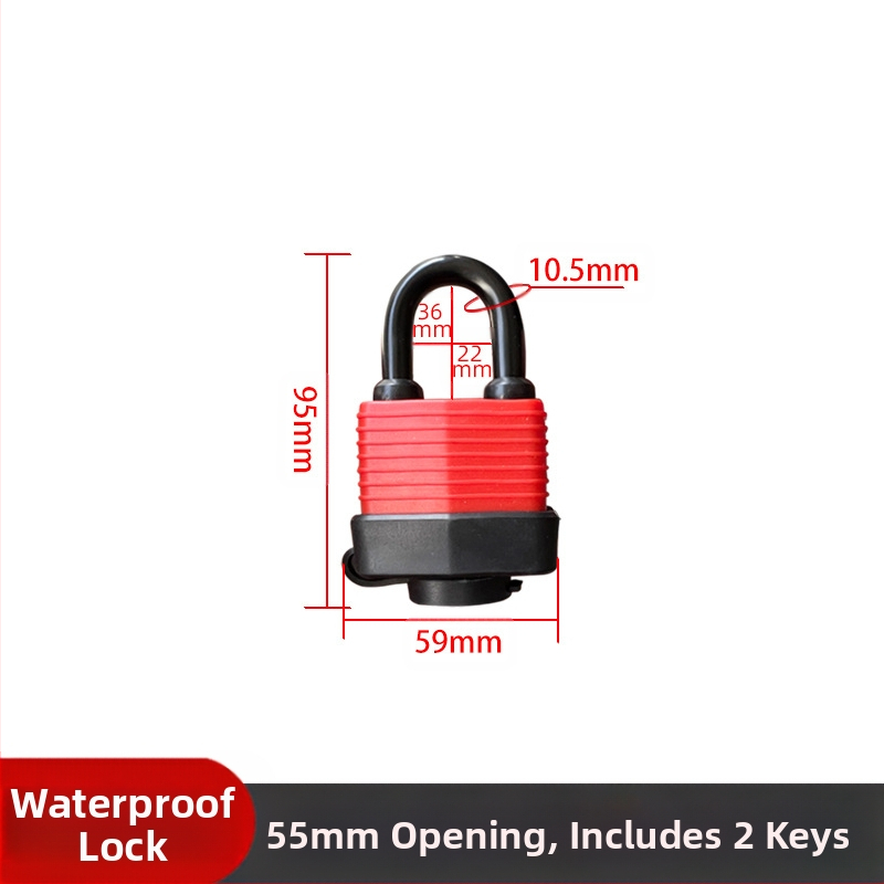 Κλειδαριά με αδιάβροχο περίβλημα – ρυθμιζόμενο μοντέλο; σώμα από σίδηρο, πυρήνας χαλκός; Xi Bao; κατάλληλη για ντουλάπες, πόρτες κοιτών, παράθυρα προστασίας από κλοπή και διαμερίσματα μεταφορών