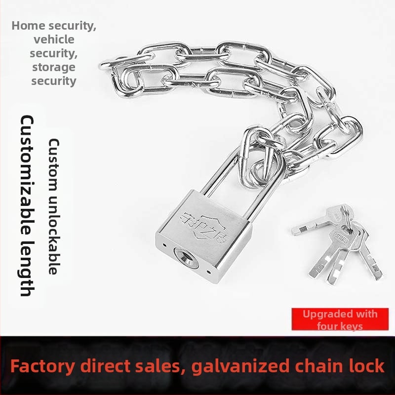 Κλειδαριά αλυσίδας για ποδήλατα και μοτοσικλέτες, σιδερένια, Μοντέλο 11, Μάρκα Three-board ax