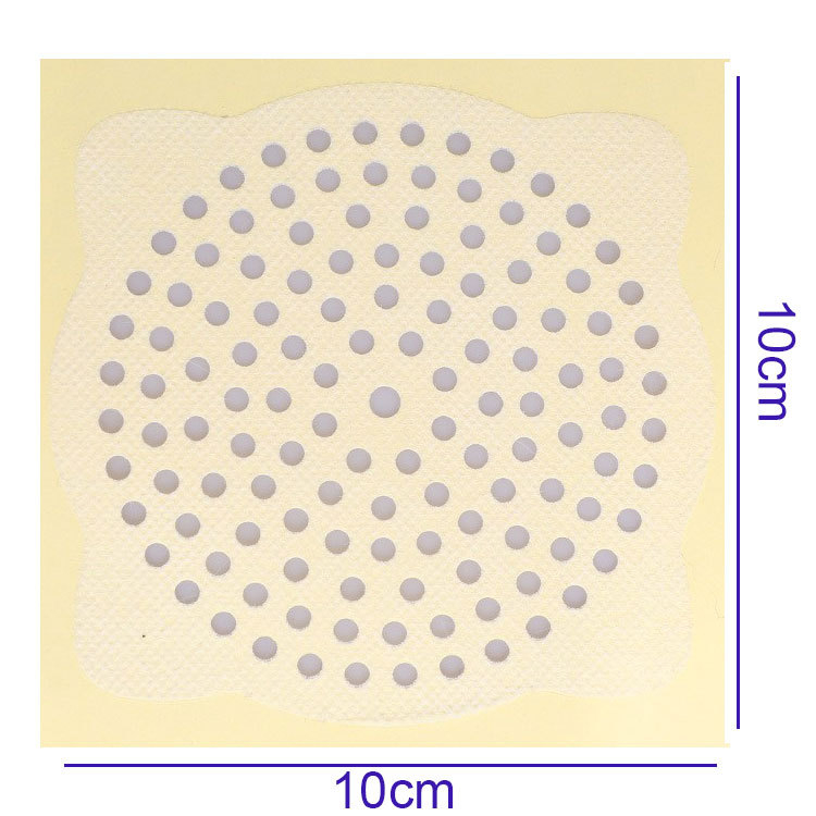 Filtru de canalizare de unică folosință pentru baie — etichetă autoadezivă dreptunghiulară, anti-blocare pentru părul de duș