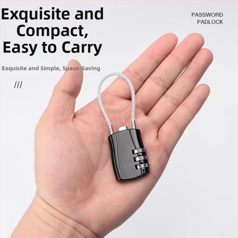 Паролна ключалка със стоманено въже – метална, водоустойчива, устойчива на ръжда