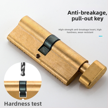 Κυλινδρος κλειδώματος PH-668, κατασκευή από κράμα χαλκού-ψευδαργύρου-αλουμινίου, μάρκα Flat Ring, κατάλληλο για εσωτερικές πόρτες, μοντέρνο μινιμαλιστικό στυλ