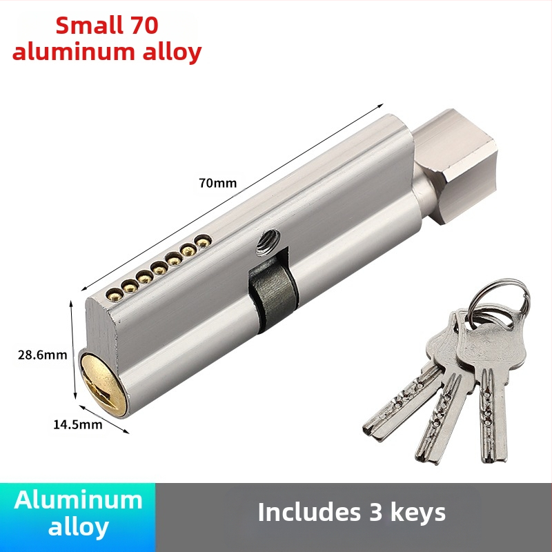 Κυλινδρος κλειδώματος PH-668, κατασκευή από κράμα χαλκού-ψευδαργύρου-αλουμινίου, μάρκα Flat Ring, κατάλληλο για εσωτερικές πόρτες, μοντέρνο μινιμαλιστικό στυλ