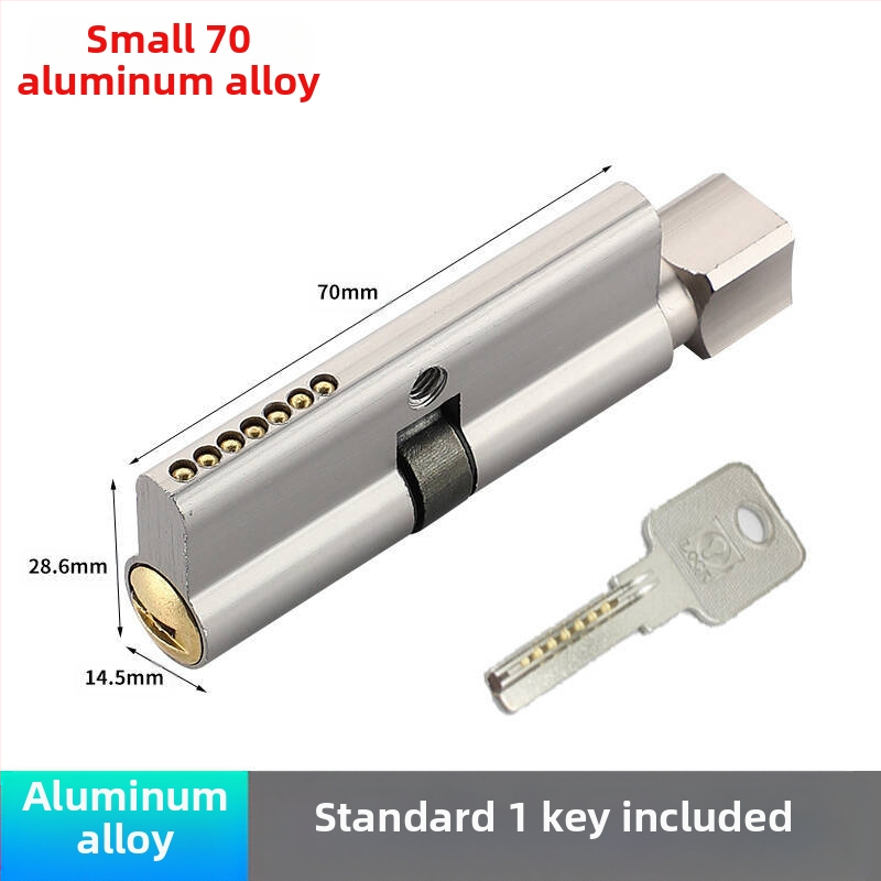 Κυλινδρος κλειδώματος PH-668, κατασκευή από κράμα χαλκού-ψευδαργύρου-αλουμινίου, μάρκα Flat Ring, κατάλληλο για εσωτερικές πόρτες, μοντέρνο μινιμαλιστικό στυλ