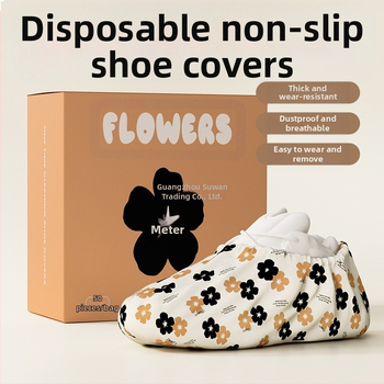 Κάλυμμα παπουτσιών μιας χρήσης για εσωτερικούς χώρους, παχυσμένο, μη υφαντό ύφασμα, αδιάβροχο, αντιολισθητικό