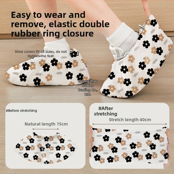 Κάλυμμα παπουτσιών μιας χρήσης για εσωτερικούς χώρους, παχυσμένο, μη υφαντό ύφασμα, αδιάβροχο, αντιολισθητικό