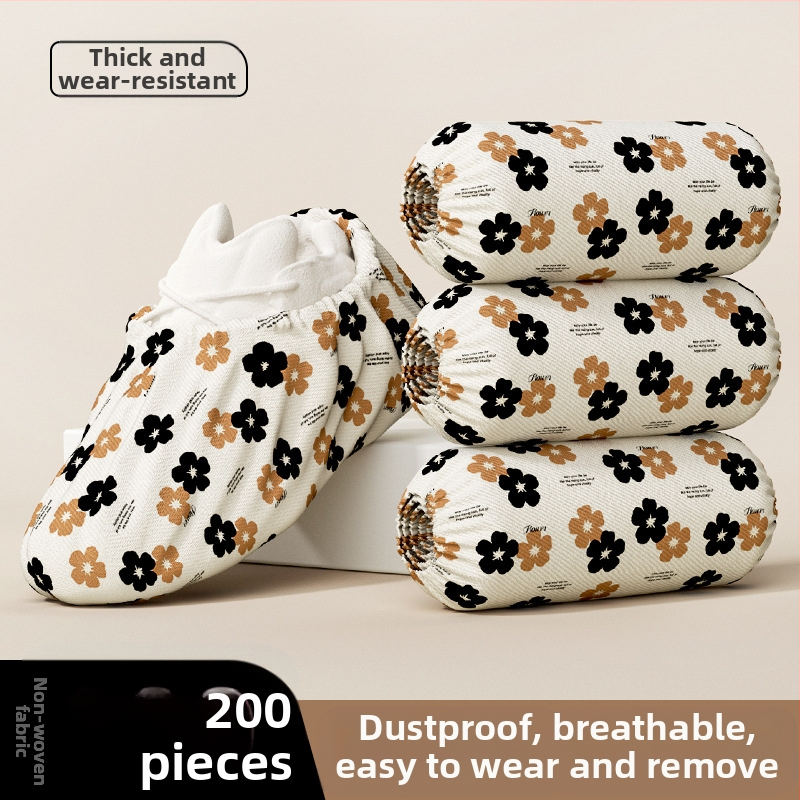 Κάλυμμα παπουτσιών μιας χρήσης για εσωτερικούς χώρους, παχυσμένο, μη υφαντό ύφασμα, αδιάβροχο, αντιολισθητικό