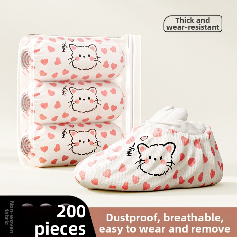 Κάλυμμα παπουτσιών μιας χρήσης για εσωτερικούς χώρους, παχυσμένο, μη υφαντό ύφασμα, αδιάβροχο, αντιολισθητικό