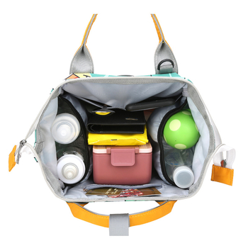 Τσάντα μαμά-μωρό με πολλαπλά διαμερίσματα, ελαφριά και φορητή, οργάνωση φιαλών και πάνες, Oxford ύφασμα, αδιάβροχη