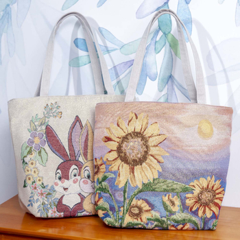 Τσάντα Tote από καμβά με κλείσιμο με φερμουάρ, εσωτερική τσέπη με φερμουάρ, επένδυση πολυεστέρα, οριζόντια τετράγωνη μορφή