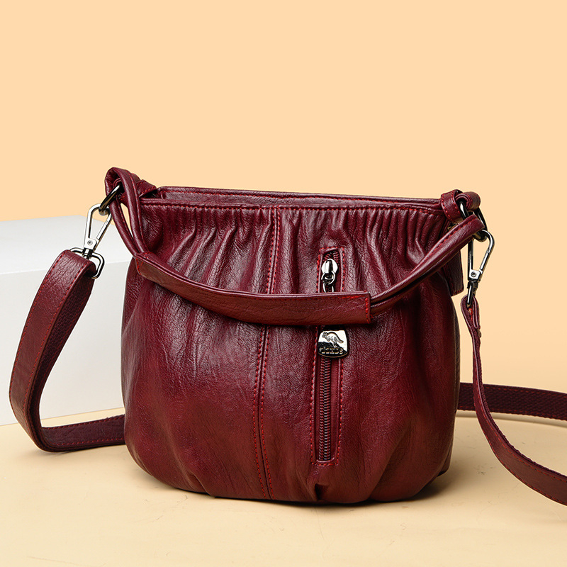 Ženska crossbody bucket torba, PU materijal, street trend stil, zatvarač, poliester podstava