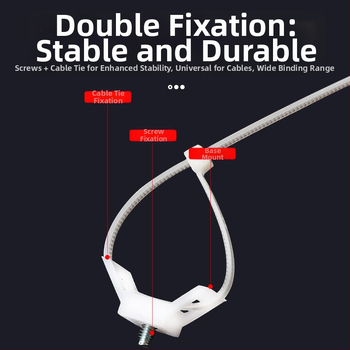 Saddle Holder; διαχείριση και στερέωση καλωδίων; Μοντέλο HC Saddle Holder; Μάρκα Ba Control Electric