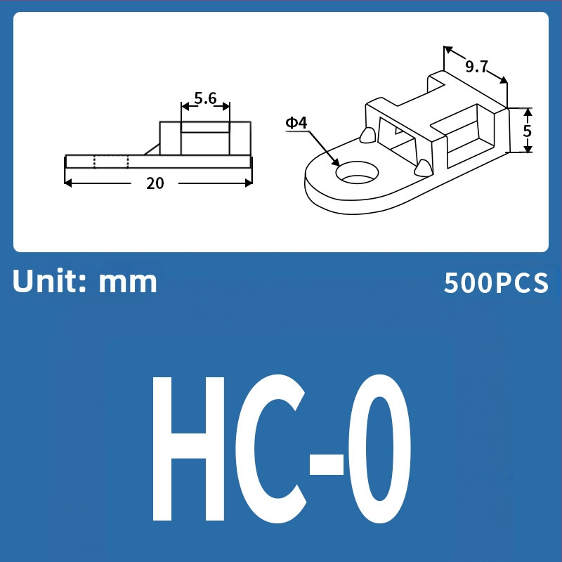 Saddle Holder; διαχείριση και στερέωση καλωδίων; Μοντέλο HC Saddle Holder; Μάρκα Ba Control Electric