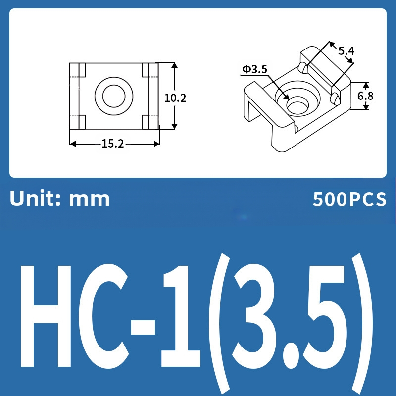 Saddle Holder; διαχείριση και στερέωση καλωδίων; Μοντέλο HC Saddle Holder; Μάρκα Ba Control Electric