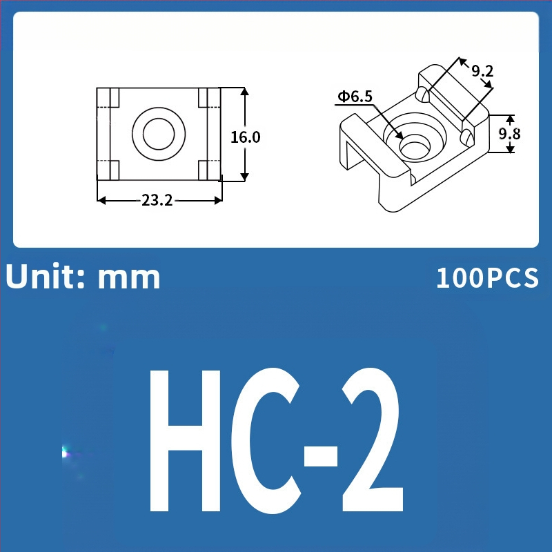Saddle Holder; διαχείριση και στερέωση καλωδίων; Μοντέλο HC Saddle Holder; Μάρκα Ba Control Electric