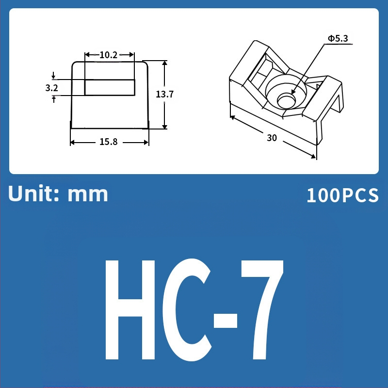 Saddle Holder; διαχείριση και στερέωση καλωδίων; Μοντέλο HC Saddle Holder; Μάρκα Ba Control Electric