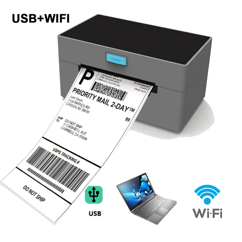 KEFAR Εκτυπωτής Θερμικών Ετικετών - 203 dpi, Θερμική Εκτύπωση, USB/Bluetooth/Wi-Fi/Δικτύου συνδεσιμότητα, Θερμικό χαρτί ετικετών