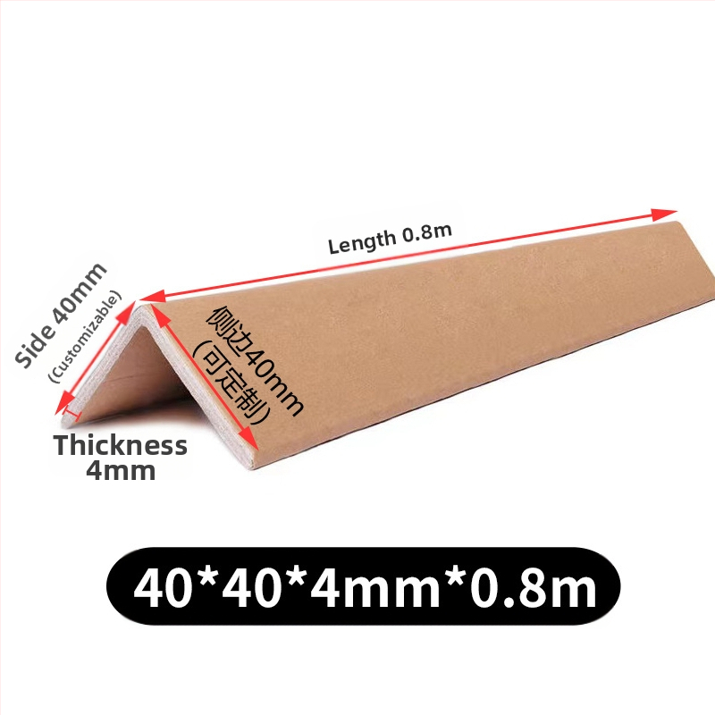 Προστατευτικό γωνίας σε σχήμα L από kraft χαρτί, μάρκα Ρέντα, προσαρμόσιμη σκληρότητα.