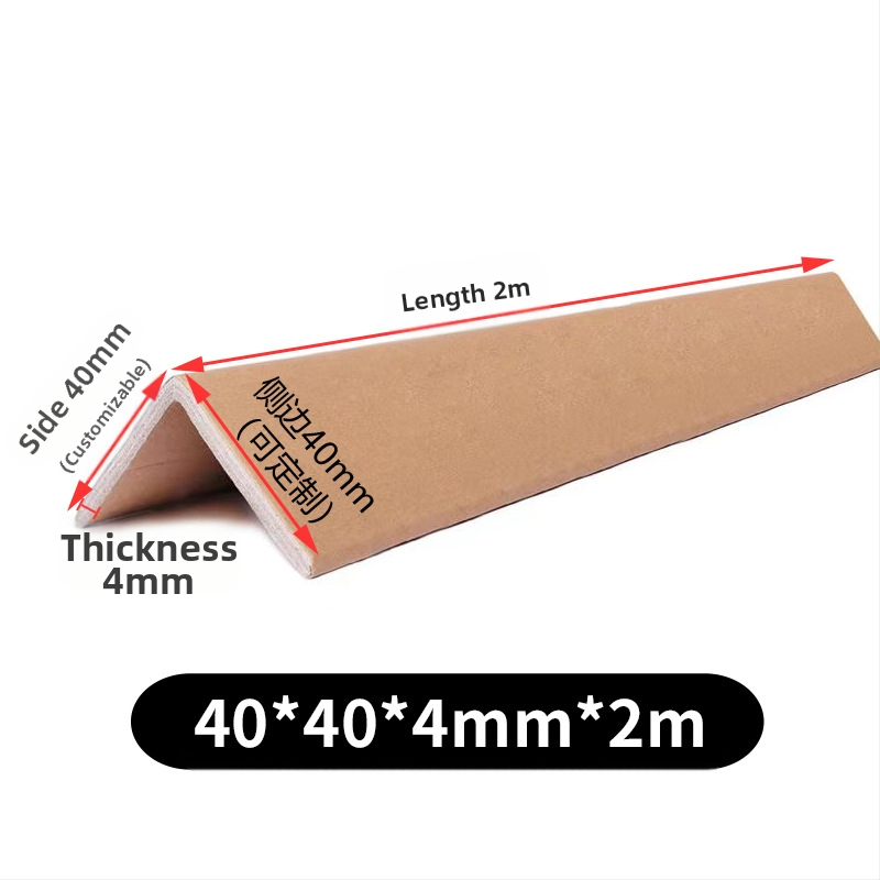 Προστατευτικό γωνίας σε σχήμα L από kraft χαρτί, μάρκα Ρέντα, προσαρμόσιμη σκληρότητα.