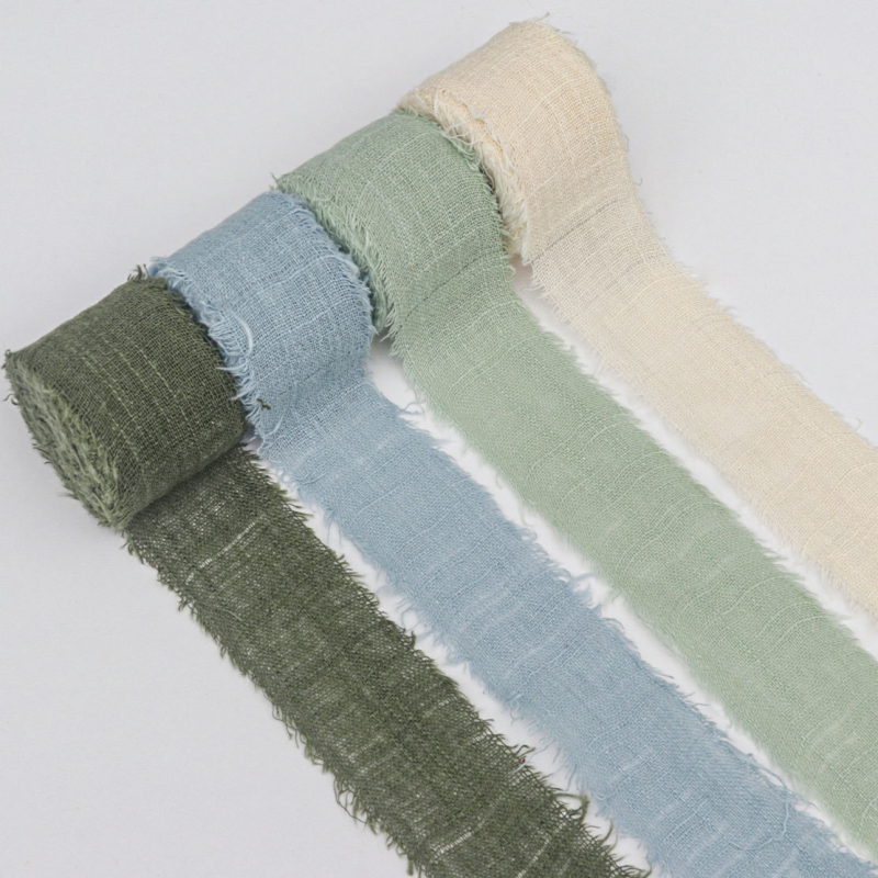 Ribbon vintage cu ciucuri, bandă fină din bumbac-lin, lucrată manual, pentru haine și proiecte DIY, ambalaj decorativ pentru cadouri