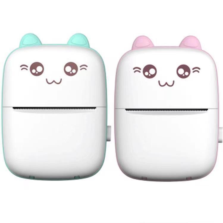 Μικρός φορητός εκτυπωτής ετικετών για λάθη στα μαθήματα — θερμικός εκτυπωτής με Bluetooth/USB, μορφή 75×30 мм, χωρητικότητα χαρτιού 57×25 мм, υποστήριξη εφαρμογής