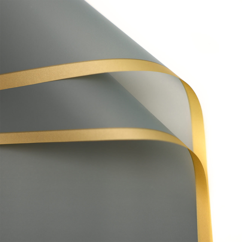 Χαρτί περιτυλίγματος λουλουδιών με μεμβράνη ζελέ — BOPP, Gravure εκτύπωση, εξωτερική συσκευασία, 20 φύλλα ανά πακέτο