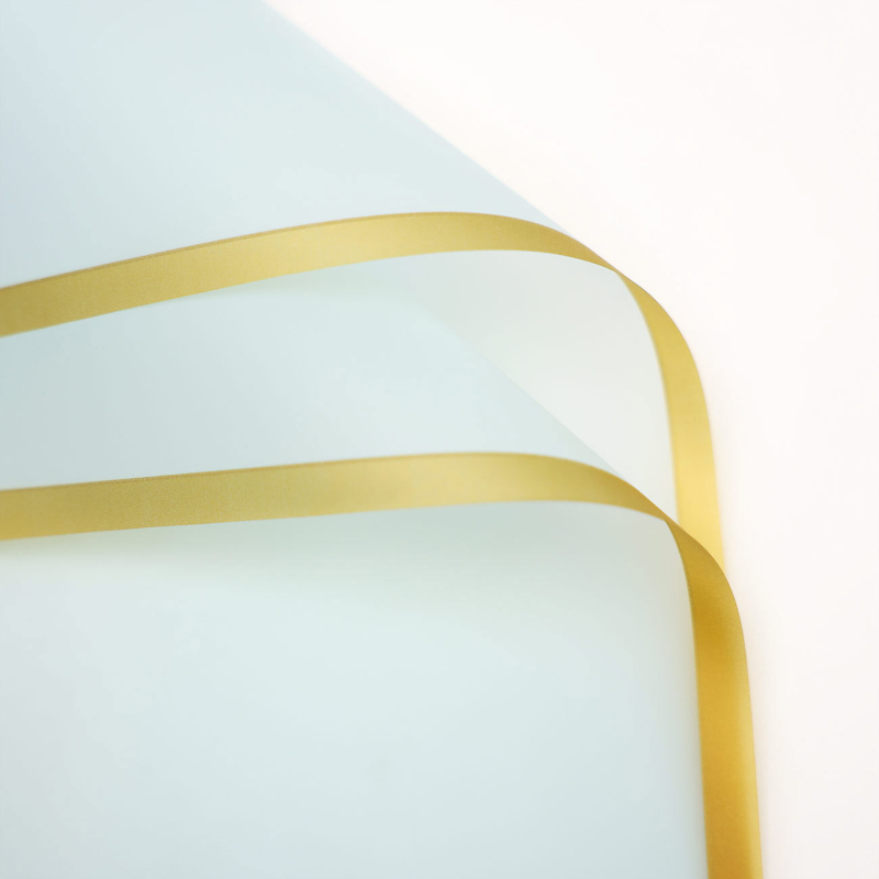 Χαρτί περιτυλίγματος λουλουδιών με μεμβράνη ζελέ — BOPP, Gravure εκτύπωση, εξωτερική συσκευασία, 20 φύλλα ανά πακέτο