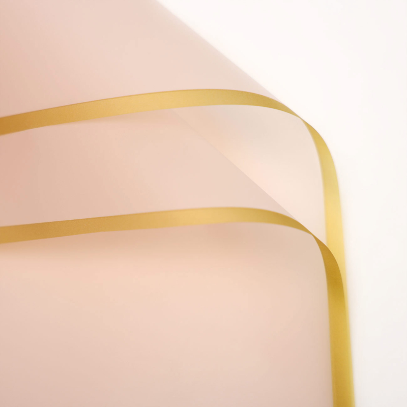 Χαρτί περιτυλίγματος λουλουδιών με μεμβράνη ζελέ — BOPP, Gravure εκτύπωση, εξωτερική συσκευασία, 20 φύλλα ανά πακέτο