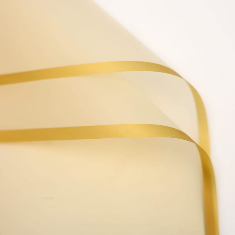 Χαρτί περιτυλίγματος λουλουδιών με μεμβράνη ζελέ — BOPP, Gravure εκτύπωση, εξωτερική συσκευασία, 20 φύλλα ανά πακέτο