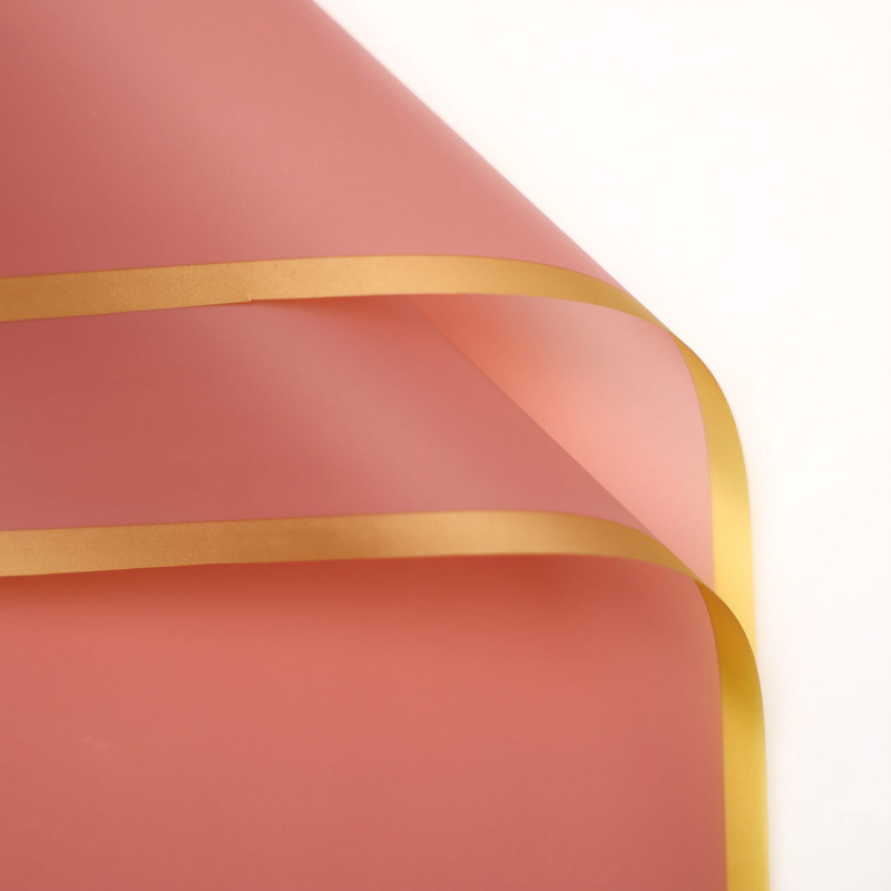 Χαρτί περιτυλίγματος λουλουδιών με μεμβράνη ζελέ — BOPP, Gravure εκτύπωση, εξωτερική συσκευασία, 20 φύλλα ανά πακέτο