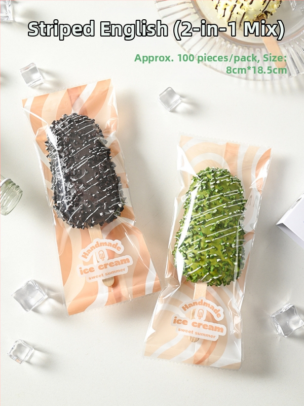 Σακουλάκι συσκευασίας παγωτού για σπιτικά παγωτά, θερμοσφράγιση με σύνθετο φιλμ, συσκευασία σνακ, προσαρμοσμένο