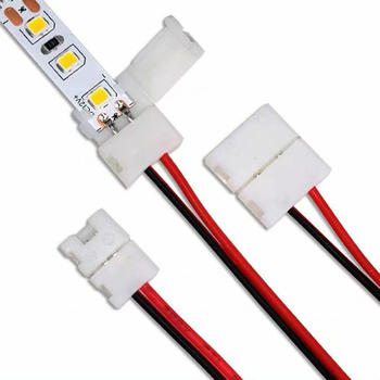 LED лента без заваряване – конектор с клип за крепеж и кристална глава, гола платка, ниско напрежение