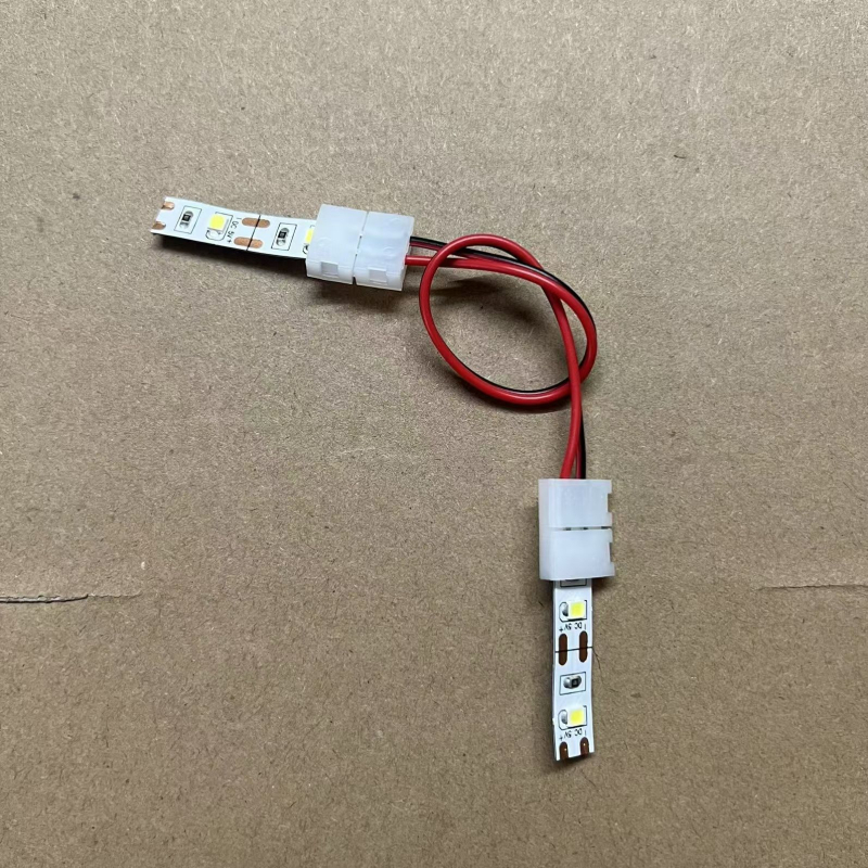 Σύνδεσμος LED λωρίδας χωρίς συγκόλληση, με κλιπ στερέωσης και κεφαλή κρυστάλλου, σε γυμνή πλακέτα, χαμηλή τάση