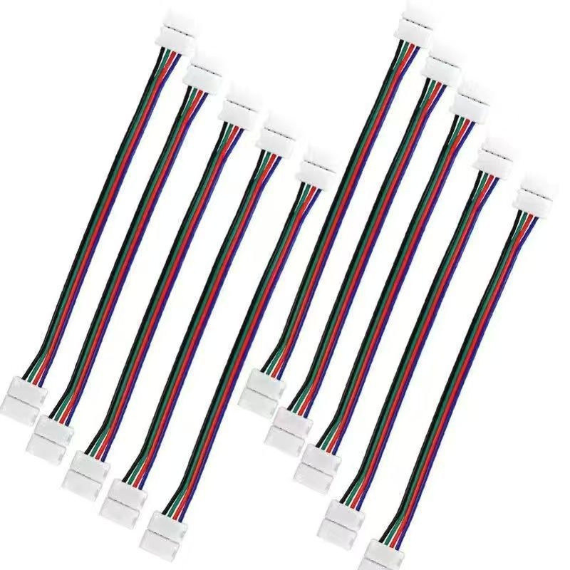 Σύνδεσμος LED λωρίδας χωρίς συγκόλληση, με κλιπ στερέωσης και κεφαλή κρυστάλλου, σε γυμνή πλακέτα, χαμηλή τάση