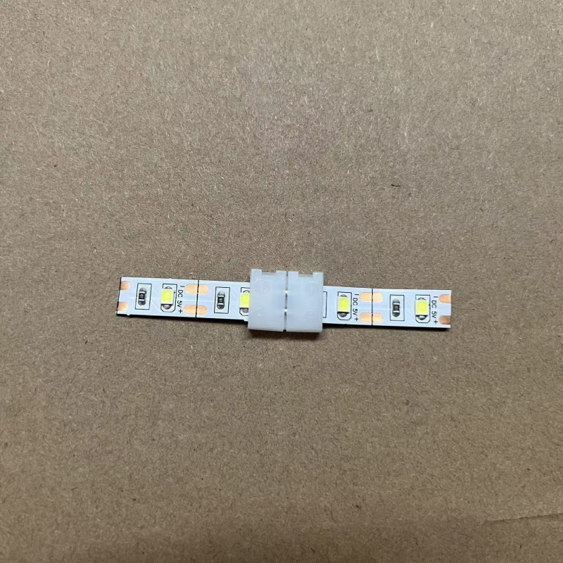 Σύνδεσμος LED λωρίδας χωρίς συγκόλληση, με κλιπ στερέωσης και κεφαλή κρυστάλλου, σε γυμνή πλακέτα, χαμηλή τάση