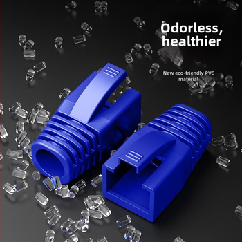 RJ45 προστατευτικό κάλυμμα με κρύσταλλο για θωράκιση Cat5/6/7