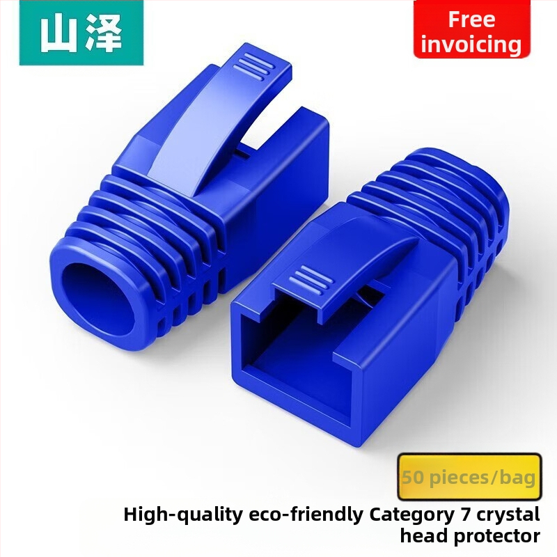 RJ45 kristályfej védőhüvely árnyékolt Cat5/6/7