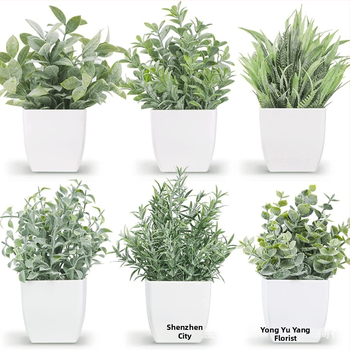 Προσομοιωμένο φυτό σε γλάστρα, πλαστικό (μαλακό PVC), χύτευση με έγχυση, για αξεσουάρ φωτογράφισης και οικιακή διακόσμηση, μάρκα Other