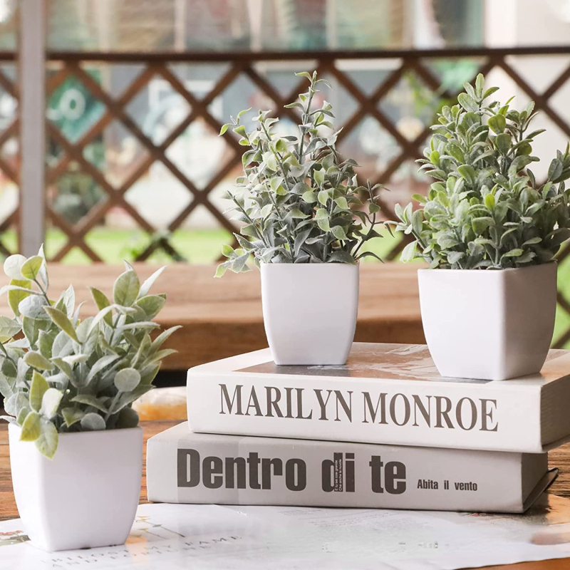 Simulirana biljka u saksiji, plastika (meki PVC), injekcijsko oblikovanje, za rekvizite za fotografiranje i kućnu dekoraciju, marka Other