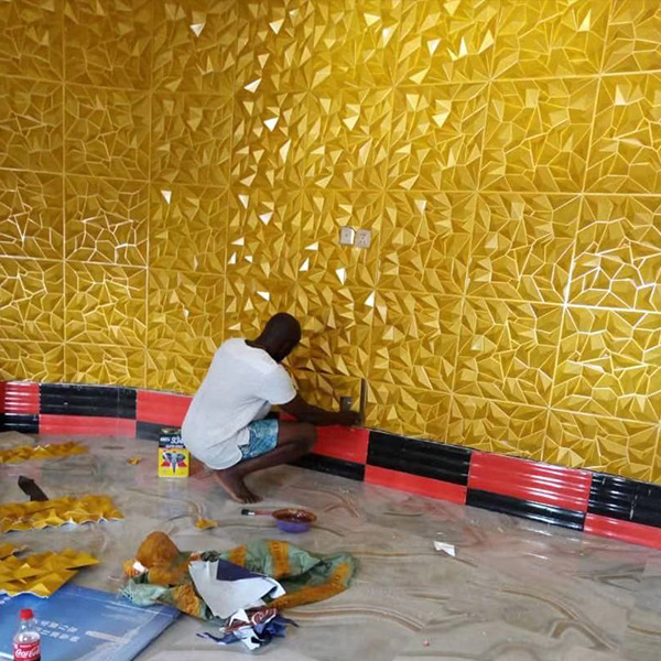 Wah Wallon 3D PVC tapeta, bez samoljepljivanja, PVC materijal s 3D reljefom, vodootporna, otporna na plijesni, otporna na požar za dnevni boravak i spavaću sobu