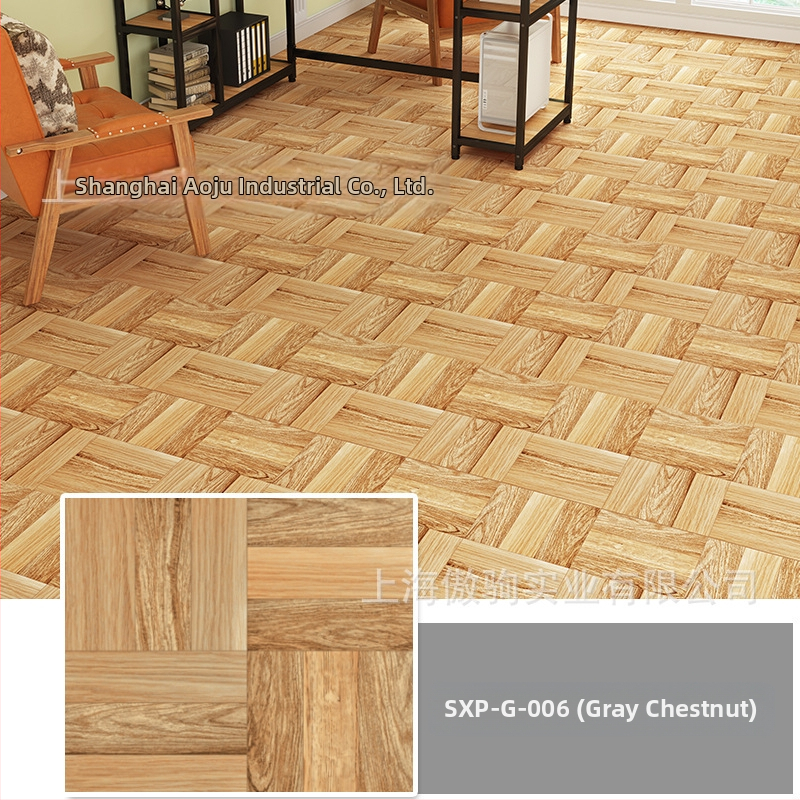 Αυτοκόλλητα PVC πλακάκια δαπέδου με μοτίβο ξύλου, αδιάβροχα και ανθεκτικά, 1,5 mm, απευθείας τοποθέτηση σε τσιμέντο, Διαθέσιμο 3D μοντέλο, Μάρκα: Chen's brothers couplet, Ποιότητα: Υψηλή