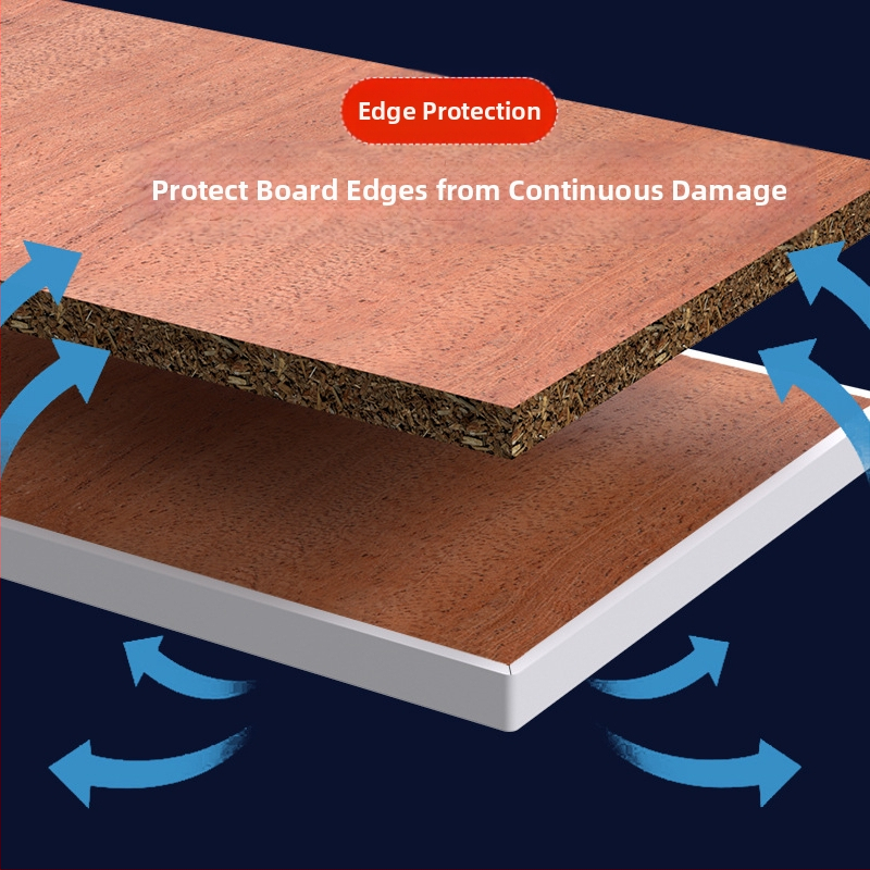 Уплътнителна лента със самозалепващ кант за шкафове върху екологични панели без боядисване