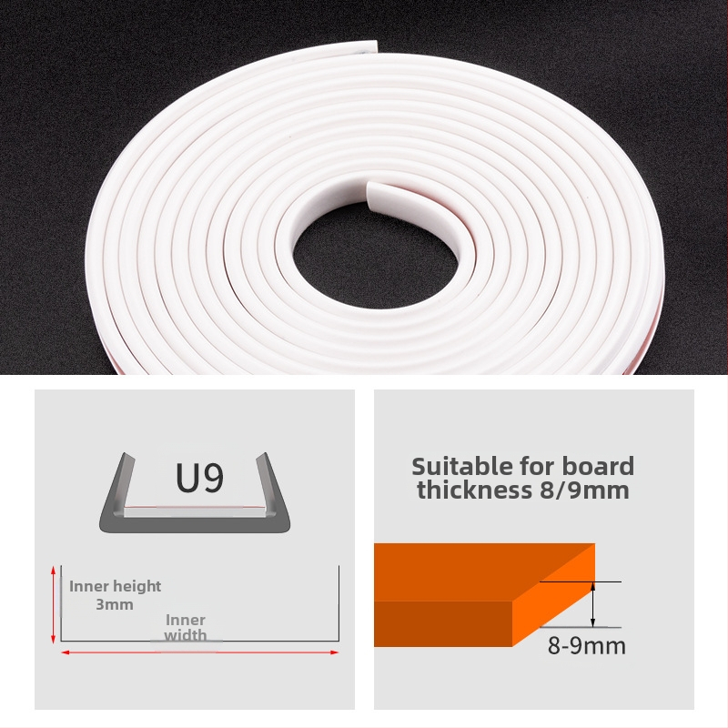 Λωρίδα σφράγισης με αυτοκόλλητο περιμετρικό για ντουλάπες σε οικολογικούς πίνακες χωρίς βαφή