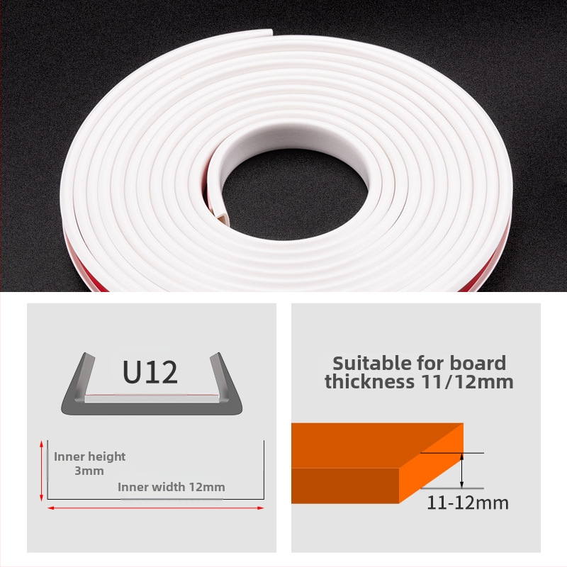 Λωρίδα σφράγισης με αυτοκόλλητο περιμετρικό για ντουλάπες σε οικολογικούς πίνακες χωρίς βαφή