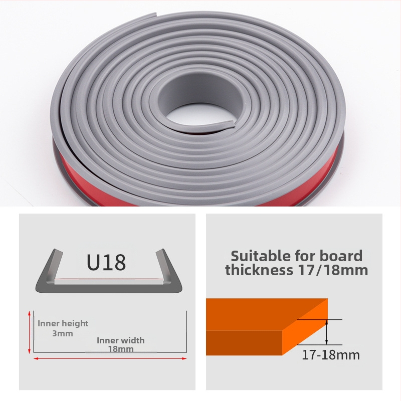 Λωρίδα σφράγισης με αυτοκόλλητο περιμετρικό για ντουλάπες σε οικολογικούς πίνακες χωρίς βαφή