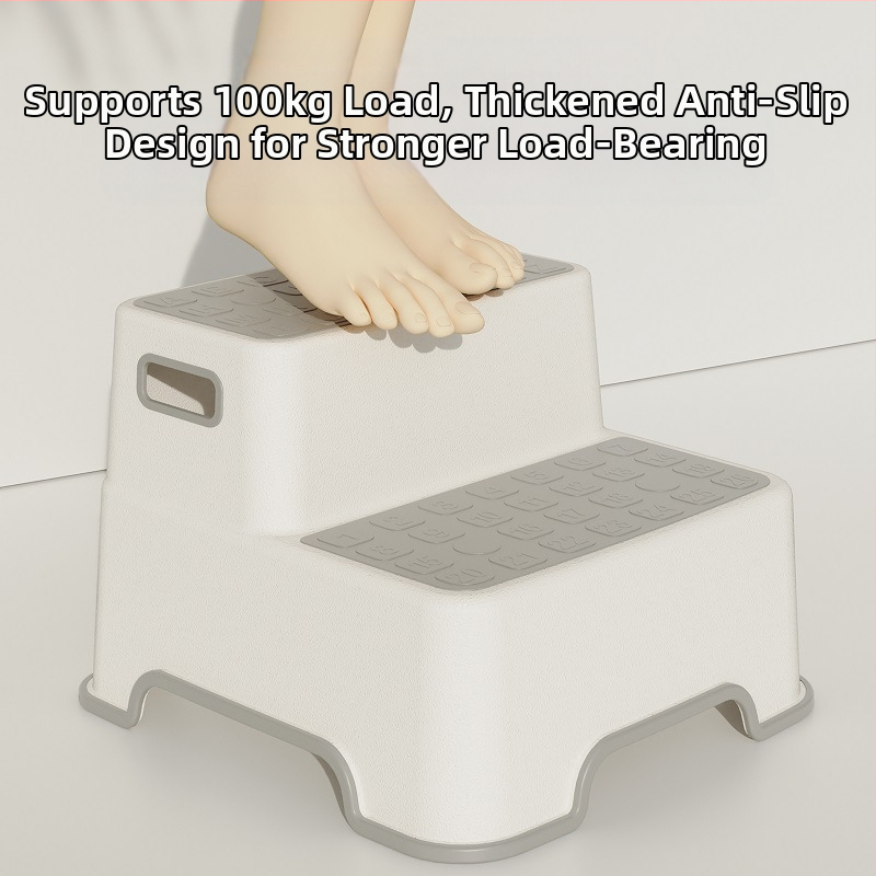 Стъпаловидно табуретче за тоалет с двойно ниво за миене на ръце, повишава височината, антихлъзгащ се стол за баня, пластмасова конструкция, Zhejiang, Little Sugar Boy