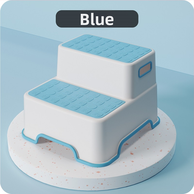 Scăunel de toaletă cu trepte duble pentru spălatul mâinilor, crește înălțimea, scaun de baie antiaderent, din plastic, origine Zhejiang, brand Little Sugar Boy