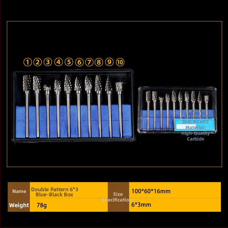 Puitöötluse pöörlevad lihvimisharjad – 10 tk, süsinikteras, kaubamärk DZT/Dongzhe