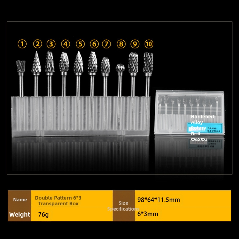 Puitöötluse pöörlevad lihvimisharjad – 10 tk, süsinikteras, kaubamärk DZT/Dongzhe